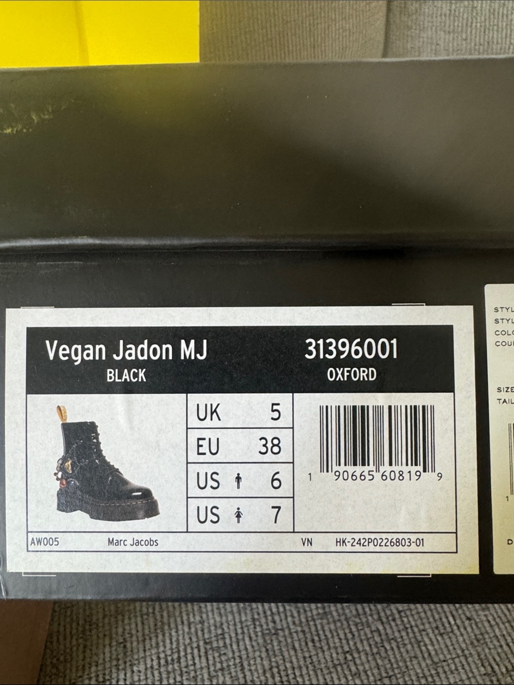 Marc Jacobs X Dr. Martens Black Leather Lace-Up Charm Combat Boots - Picture 10 of 16